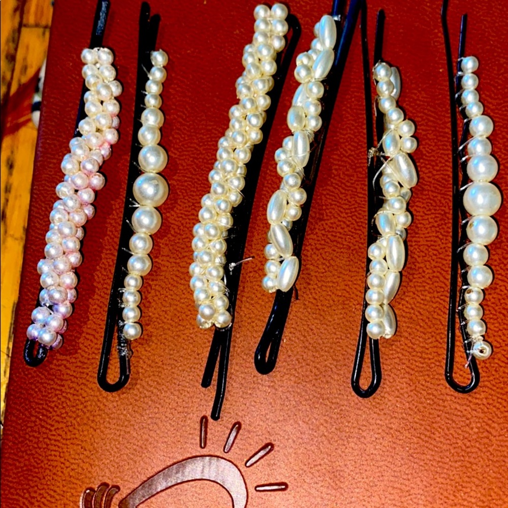 Pearl vintage hair pin